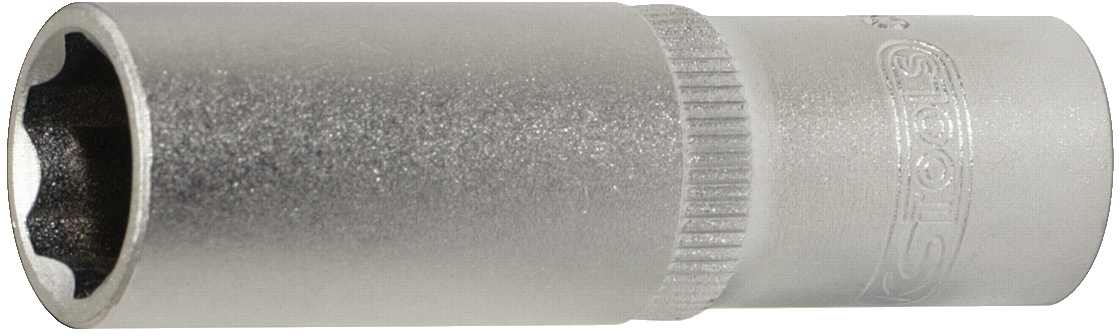 Stecknuss 3/8" Sechskant lang Wellenprofil L63mm SW19mm