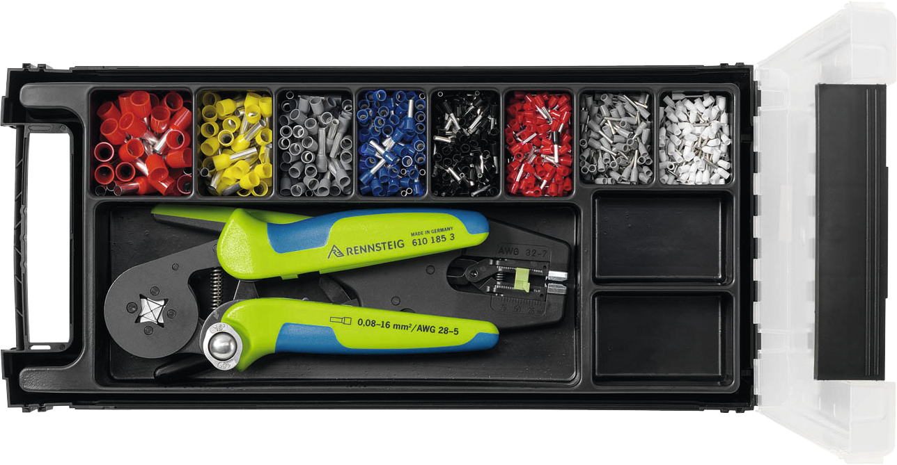 Aderendhülsen Satz mit Zange 1