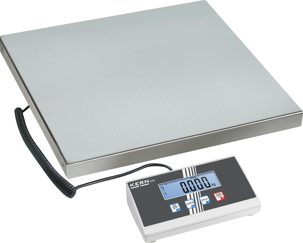 Plattformwaage EOB Edelstahl Wägeplatte 550x550mm WB150kg Abl. 50g