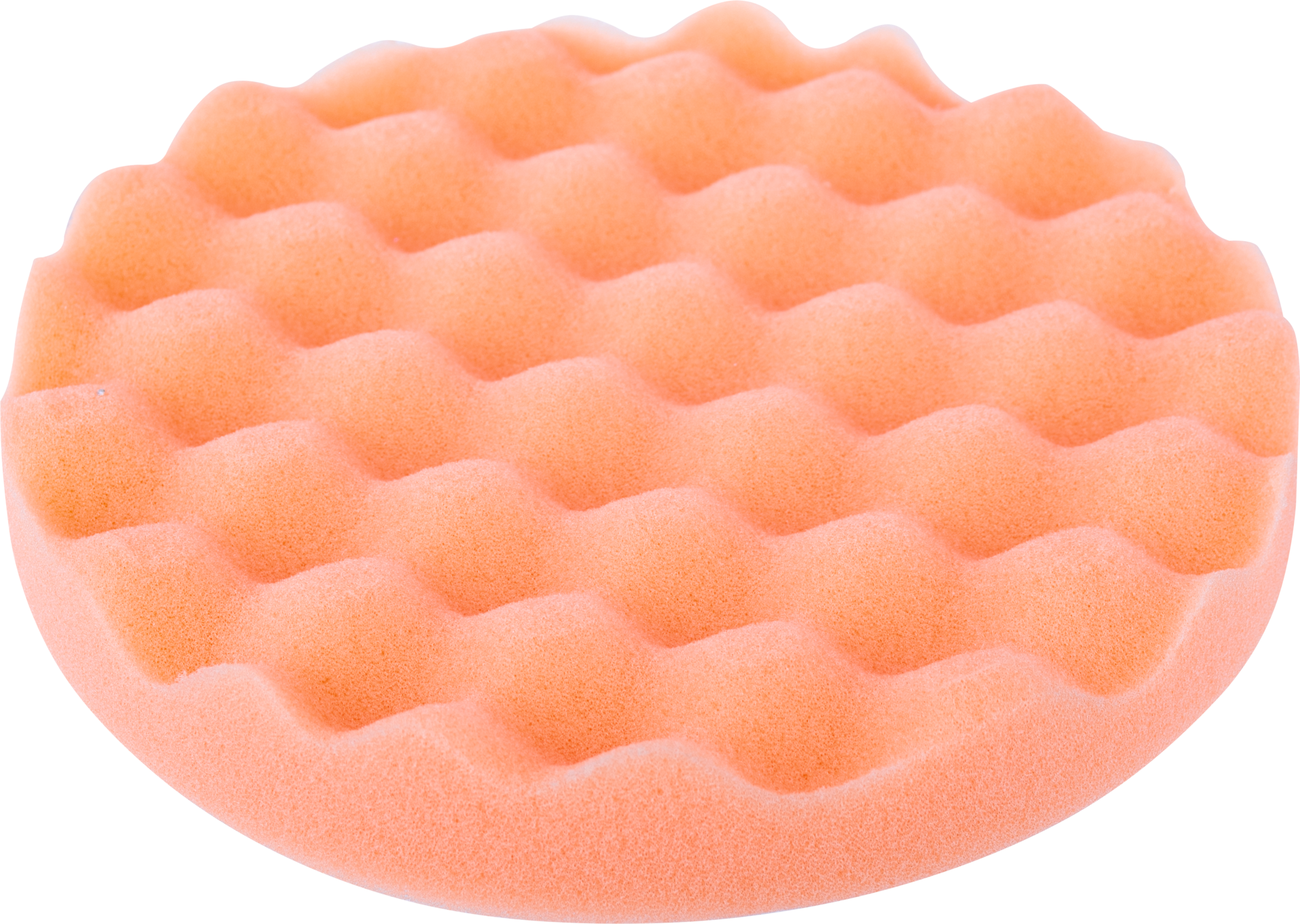 Polierschwamm Pack orange gewaffelt D77mm für Poliertellerdurchmesser 75mm