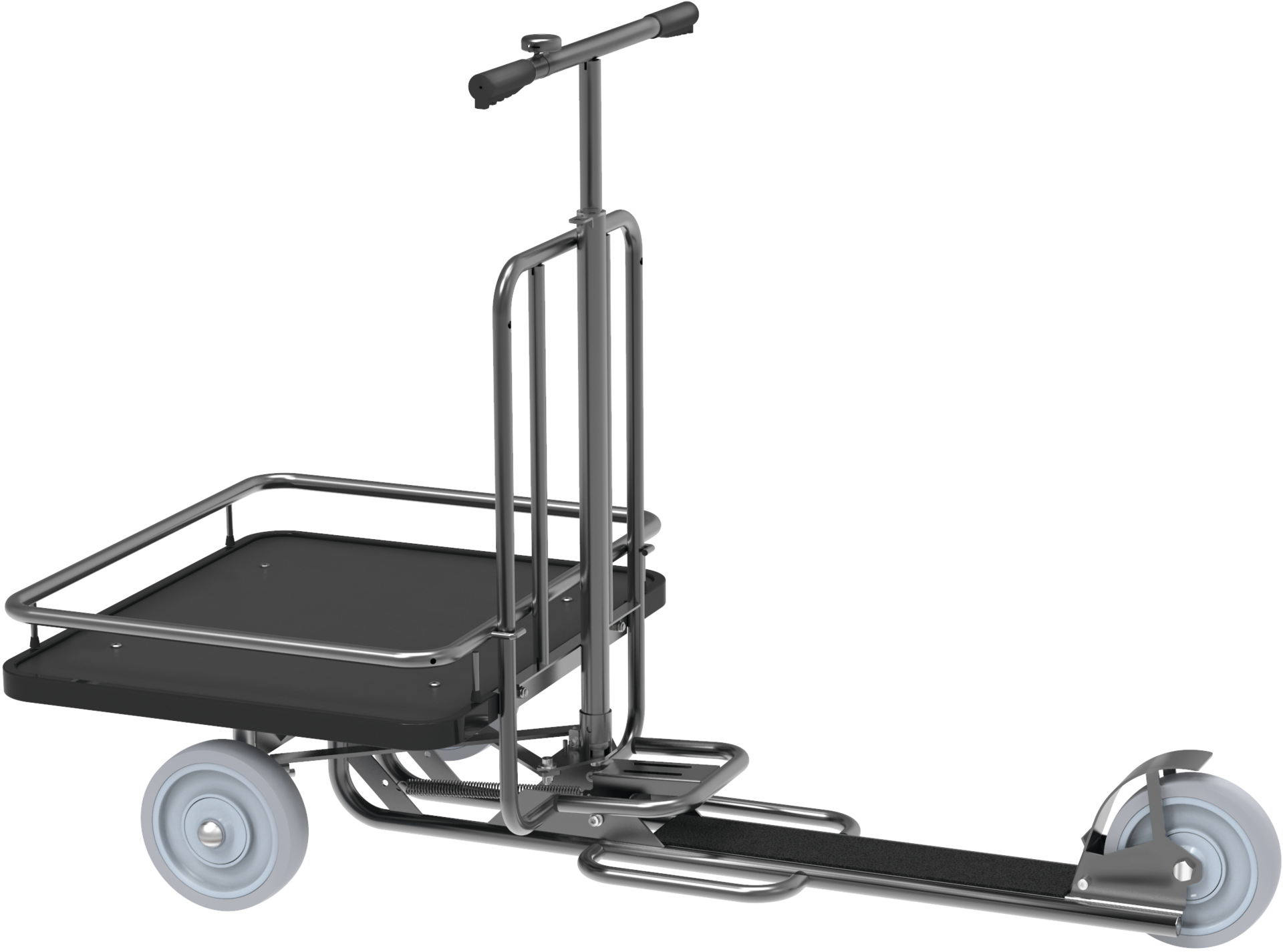 Lastenroller "Rick" mit Reling Ladefläche 600x700mm