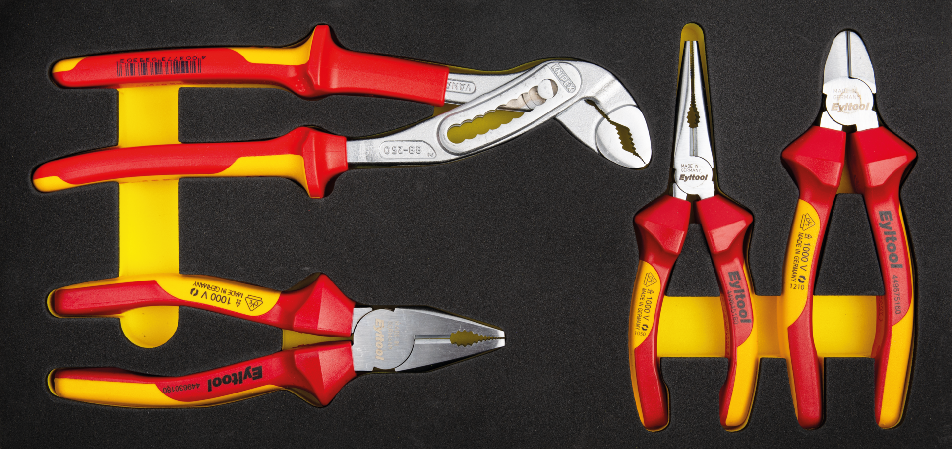 Zangen Satz VDE 4-tlg. 1/3 Systemeinlage