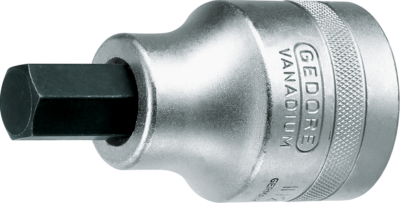 Bitstecknuss 1" Innensechskant L90mm SW19mm