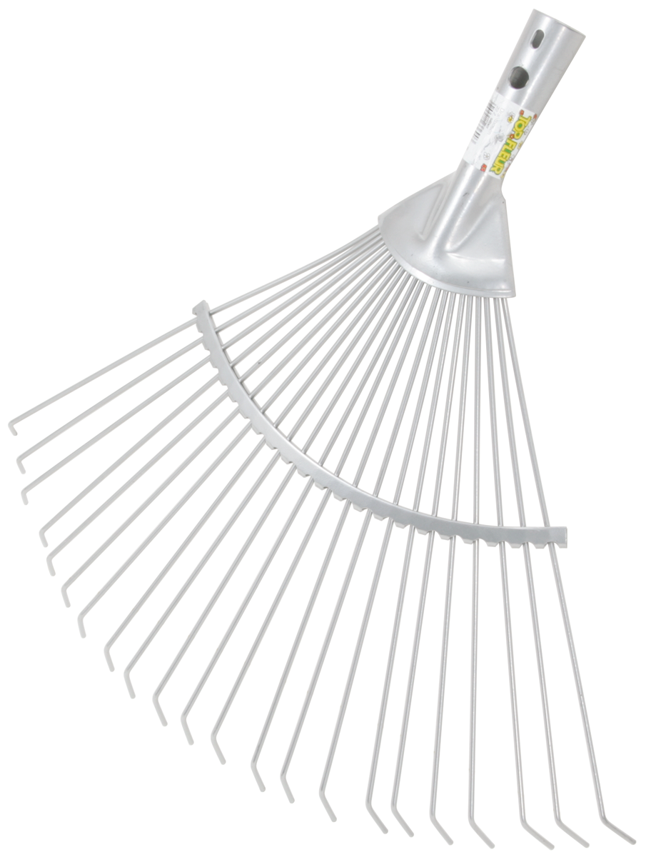 Fächerbesen ohne Stiel 22 verzinkte Rundzinken