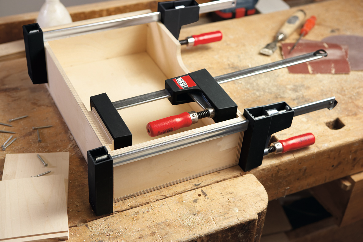 Schraubzwinge "UniKlamp" Ausladung 100mm Spreizweite 172-720mm SW600mm