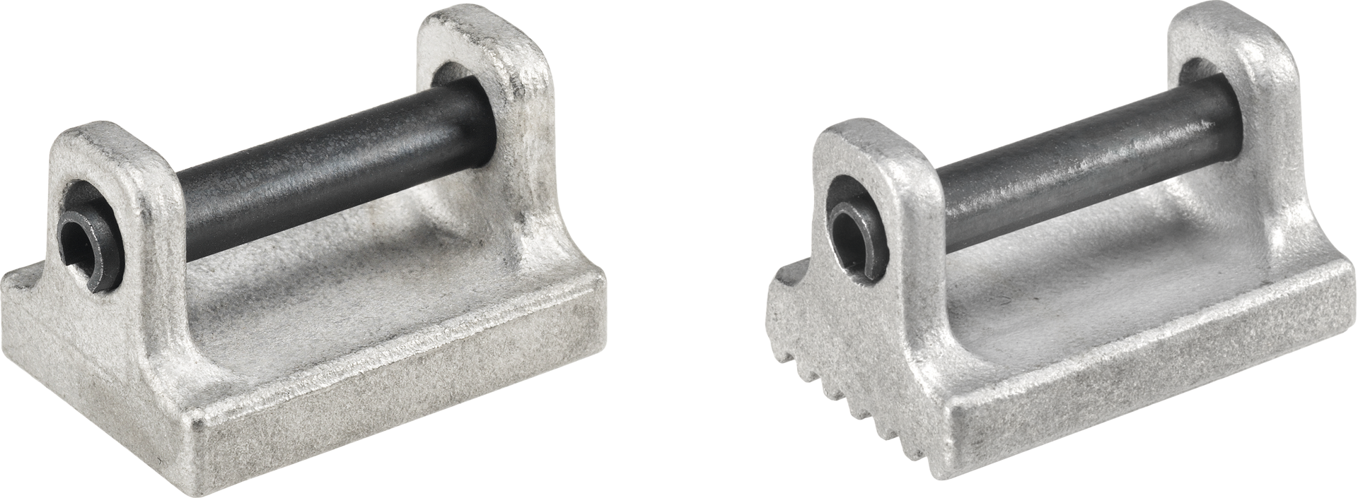 Druckstück mit Spannstift 28x36x25mm geriffelte Druckfläche