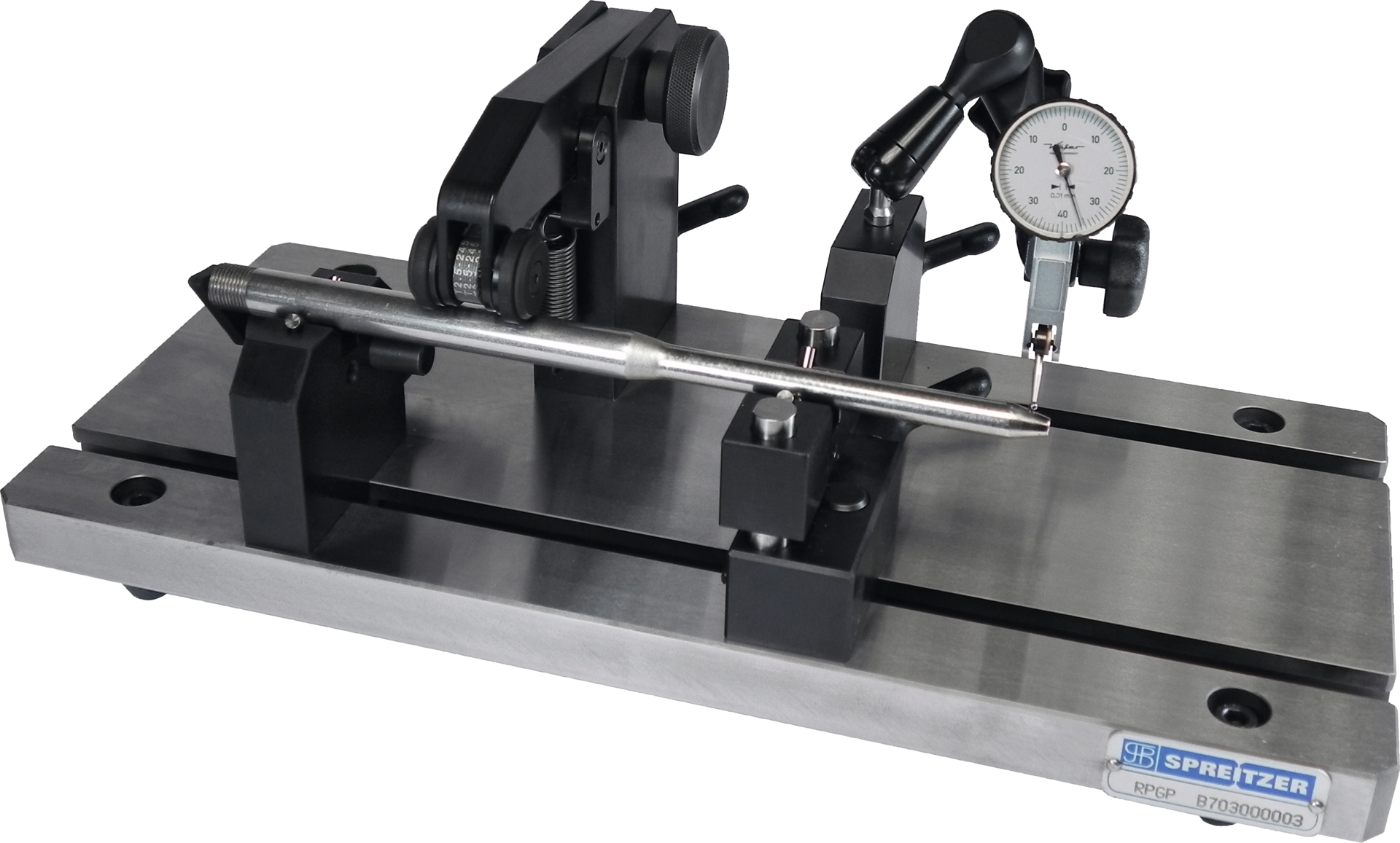 Rundlaufprüfgerät mit Auflageprismen 350x160mm RPGP 350 Werkstück-D. 1-40mm