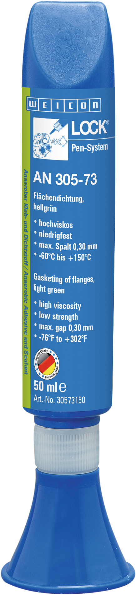 Flächendichtung niedrigfest WEICONLOCK® AN 305-73 50ml hellgrün