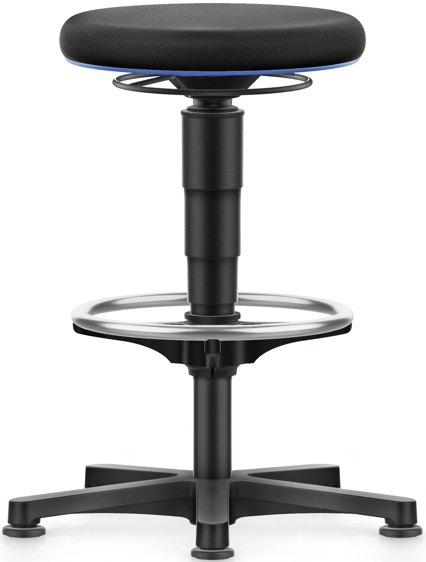 Arbeitshocker Typ Stoff Duotec Hochstuhl mit Fußring